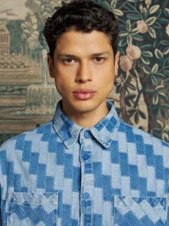 Sister Jane Ansel Patchwork Denim Shirt | Shirts