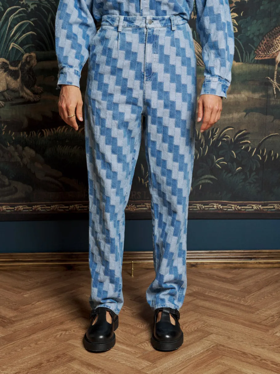 Sister Jane Ansel Patchwork Denim Trousers | Trousers