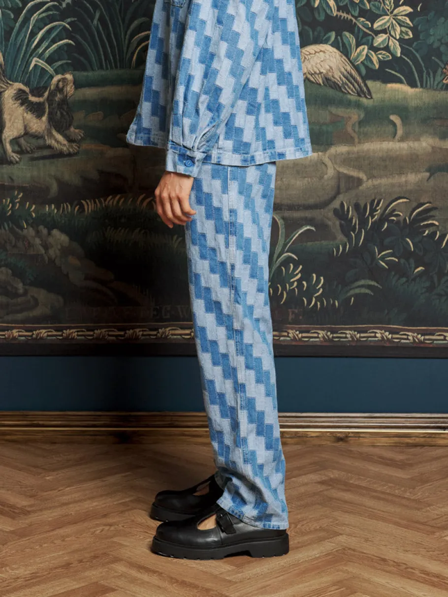 Sister Jane Ansel Patchwork Denim Trousers | Trousers