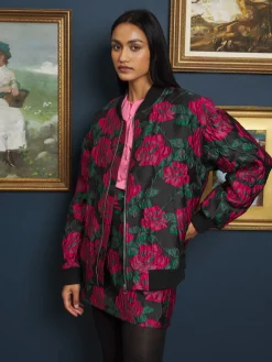 Sister Jane Baroque Jacquard Bomber Jacket | Women Jackets