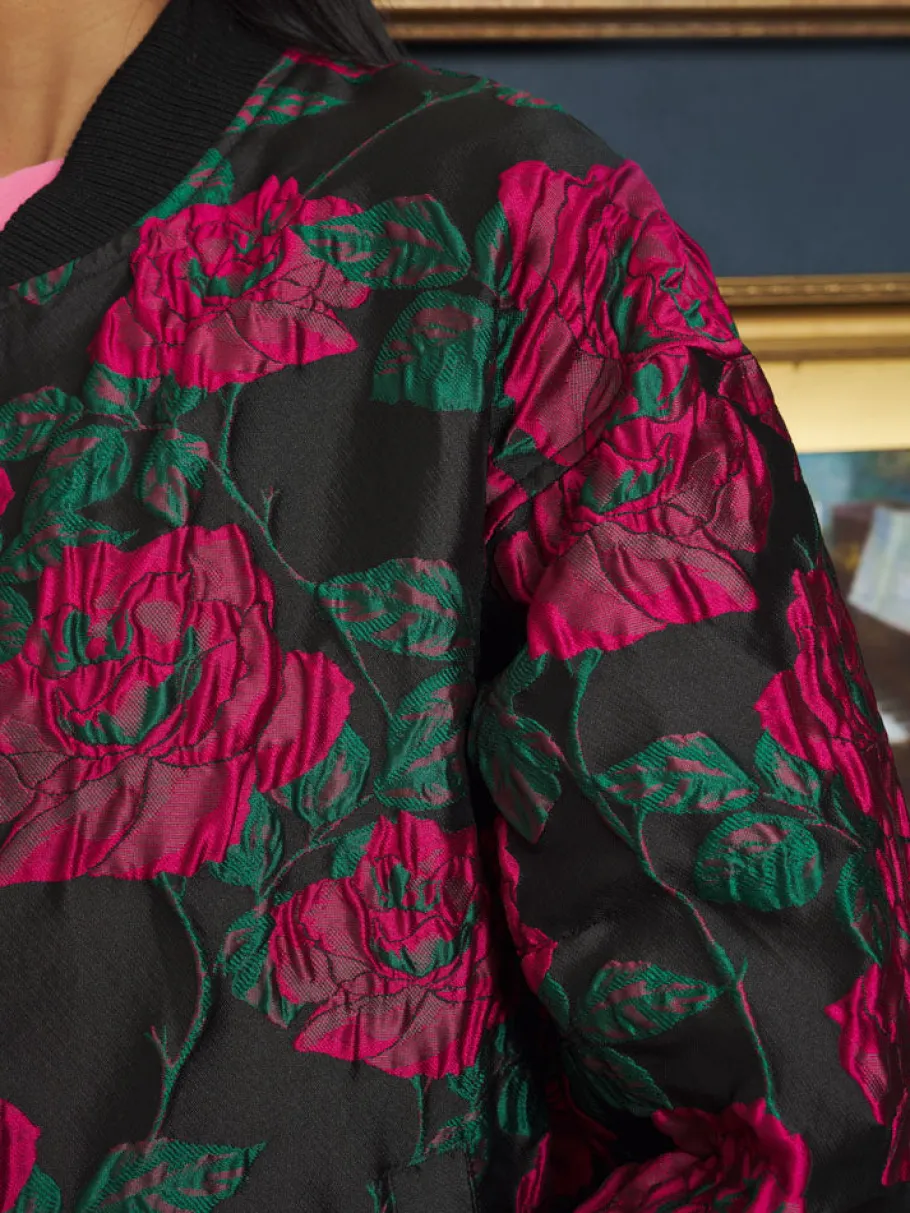 Sister Jane Baroque Jacquard Bomber Jacket | Women Jackets