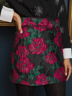 Sister Jane Baroque  Jacquard Mini Skirt | Women Bottoms