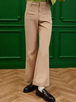 Sister Jane Bertie Crepe Flare Trousers | Trousers
