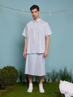Sister Jane Cameron Pinstripe Boxy Shirt | Shirts