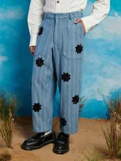 Sister Jane Cameron Stripe Applique Trousers | Trousers