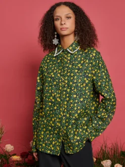 Sister Jane Canter Floral Embellished Shirt | Women Tops
