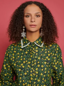 Sister Jane Canter Floral Embellished Shirt | Women Tops