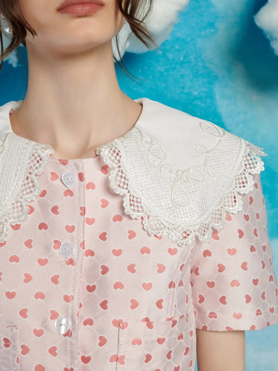 Sister Jane Canter Jacquard Bow Top | Women Tops