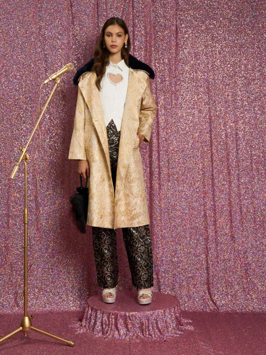 Sister Jane Cassandra Jacquard Coat | Women Jackets