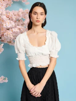 Sister Jane Corolla Bow Crop Top | Women Tops