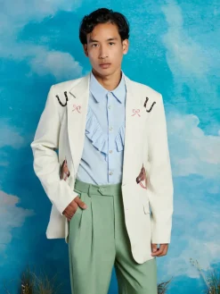 Sister Jane Cory Embroidery Single Breasted Blazer | Women Jackets | Jackets
