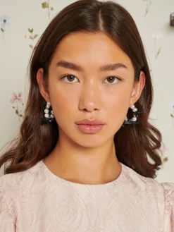 Sister Jane Dasha Pearl Bow Earrings | Women Accessories