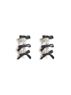 Sister Jane Dasha Pearl Bow Earrings | Women Accessories