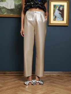 Sister Jane Deco Metallic Trousers | Women Bottoms