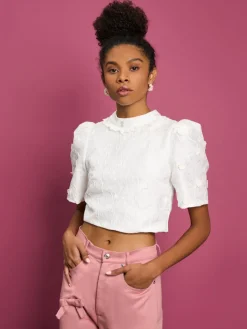 Sister Jane DREAM Sandy Jacquard Crop Top | Women Tops | Dream