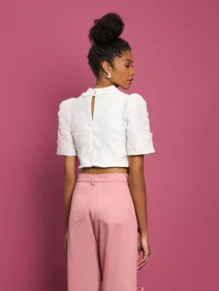 Sister Jane DREAM Sandy Jacquard Crop Top | Women Tops | Dream