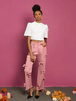 Sister Jane DREAM Sandy Jacquard Crop Top | Women Tops | Dream
