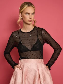 Sister Jane DREAM Spotted Dove Mesh Top | Women Tops | Dream