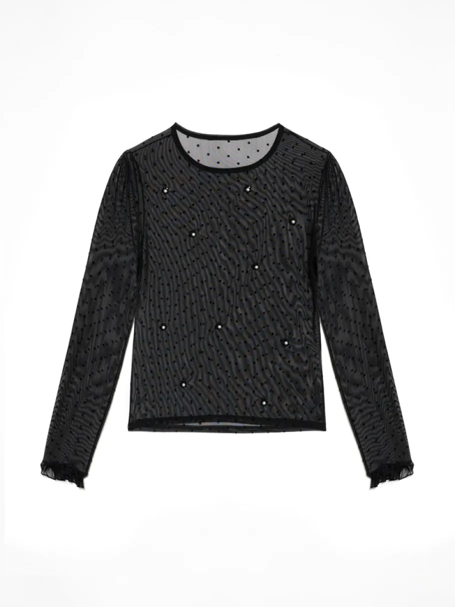 Sister Jane DREAM Spotted Dove Mesh Top | Women Tops | Dream