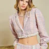 Sister Jane DREAM Sundae Tweed Cropped Blazer | Women Jackets | Dream