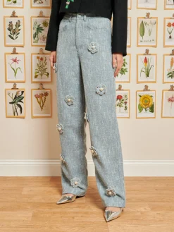 Sister Jane DREAM Trinket Tweed Flower Trousers | Women Bottoms | Dream