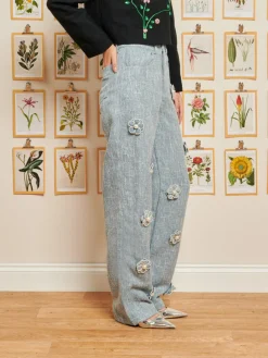 Sister Jane DREAM Trinket Tweed Flower Trousers | Women Bottoms | Dream