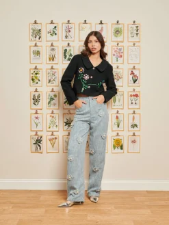 Sister Jane DREAM Trinket Tweed Flower Trousers | Women Bottoms | Dream