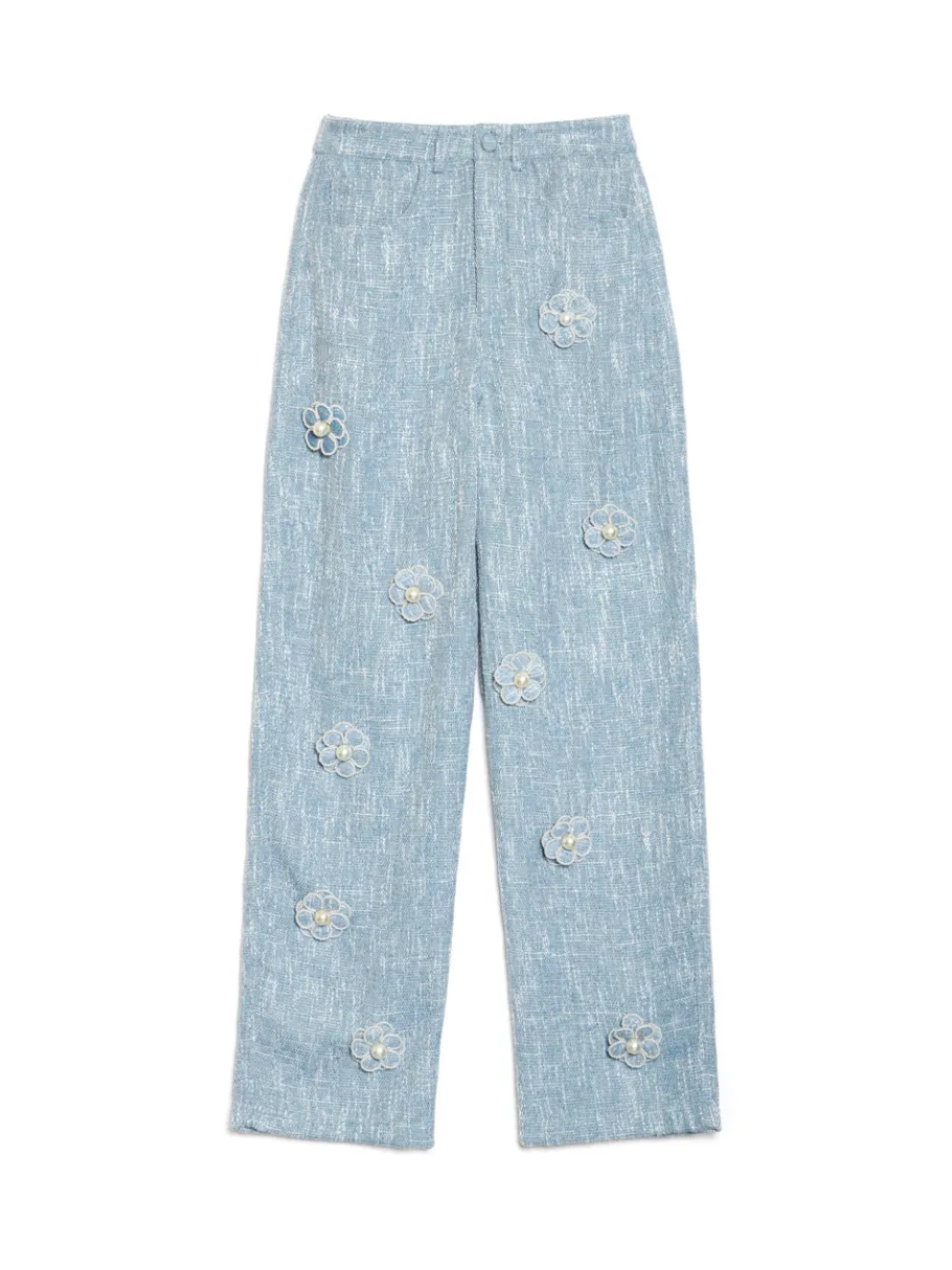 Sister Jane DREAM Trinket Tweed Flower Trousers | Women Bottoms | Dream
