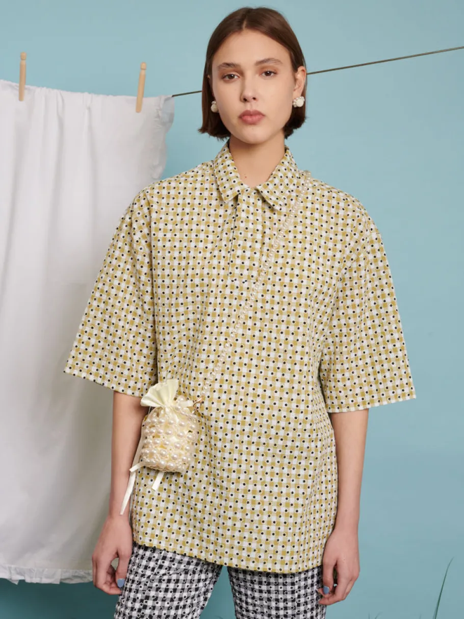 Sister Jane Evelyn Gingham Polo Shirt | Women Tops | Shirts
