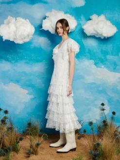 Sister Jane Fleuve Lace Midi Dress | Women Dresses