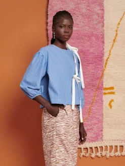 Sister Jane Ghospell Ace Stripe Wrap Top | Women Tops | Ghospell