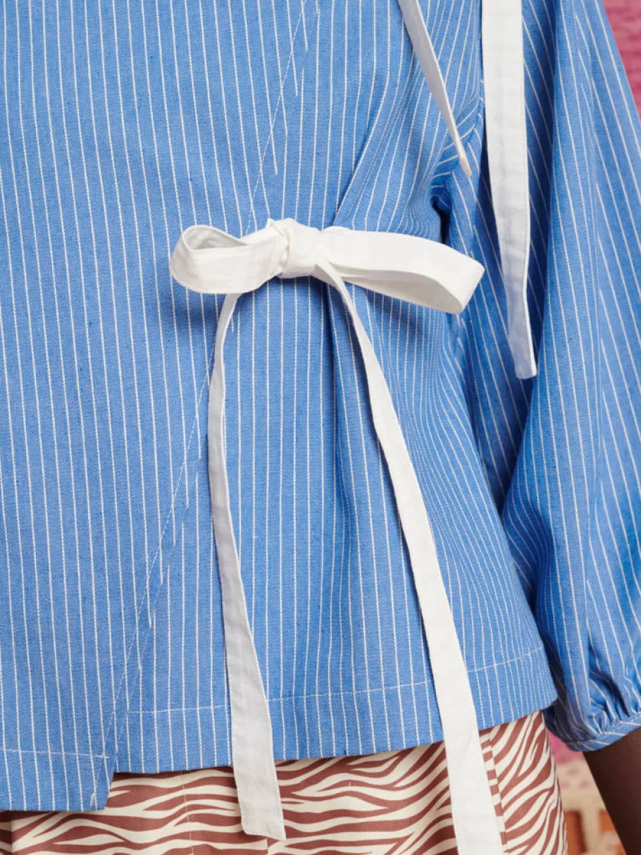 Sister Jane Ghospell Ace Stripe Wrap Top | Women Tops | Ghospell