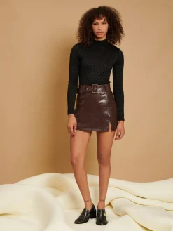 Sister Jane Ghospell Aila Faux Leather Mini Skirt | Women Bottoms | Ghospell