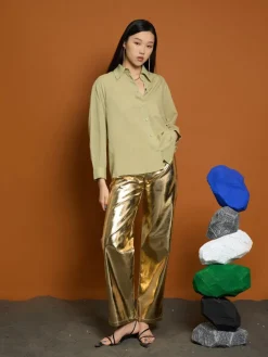 Sister Jane Ghospell Akai PU Trousers | Women Bottoms | Ghospell