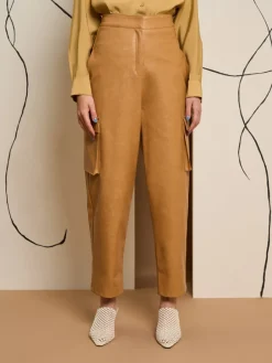 Sister Jane Ghospell Alexa PU Cargo Trousers | Women Bottoms | Ghospell