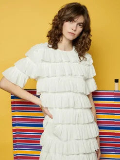 Sister Jane Ghospell  Angelica Ruffled Midi Dress | Women Dresses | Ghospell