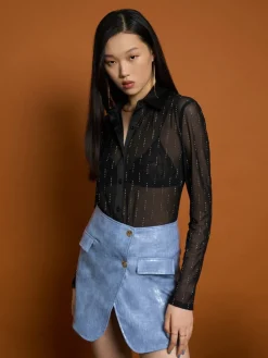 Sister Jane Ghospell Bodhi Mesh Shirt | Women Tops | Ghospell