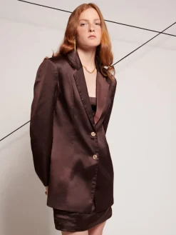 Sister Jane Ghospell Brenner Satin Blazer | Women Jackets | Ghospell