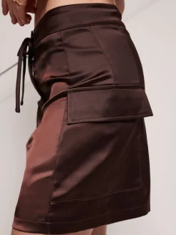 Sister Jane Ghospell Brenner Satin Cargo Skirt | Women Bottoms | Ghospell