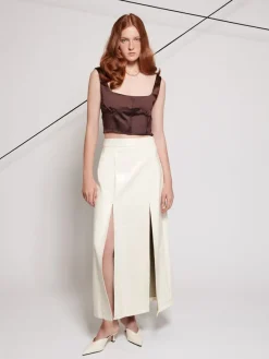 Sister Jane Ghospell Brenner Satin Cropped Top | Women Tops | Ghospell