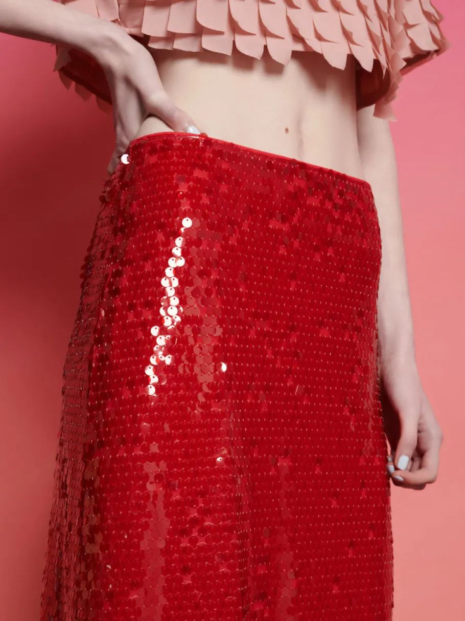 Sister Jane Ghospell Christina Sequin Midi Skirt | Women Bottoms | Ghospell