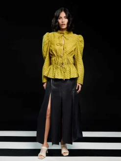 Sister Jane Ghospell Dara Check Tie Top | Ghospell | Tops