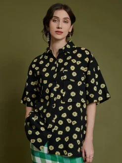 Sister Jane Ghospell Imogen Print Boxy Shirt | Women Tops | Ghospell