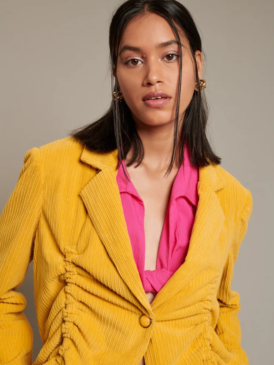 Sister Jane Ghospell Kiley Cord Drawstring Blazer | Women Jackets | Ghospell