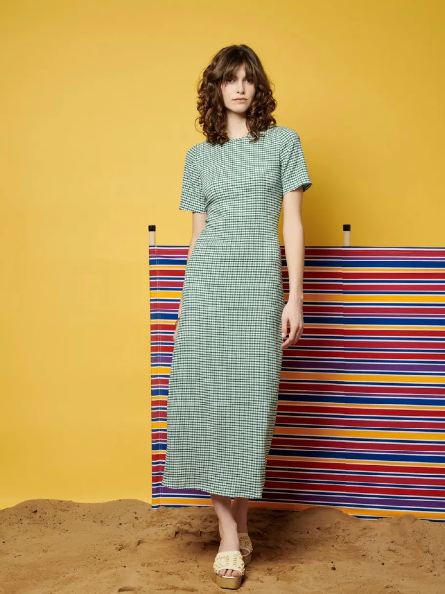 Sister Jane Ghospell Leila Check Midi Dress | Women Dresses | Ghospell
