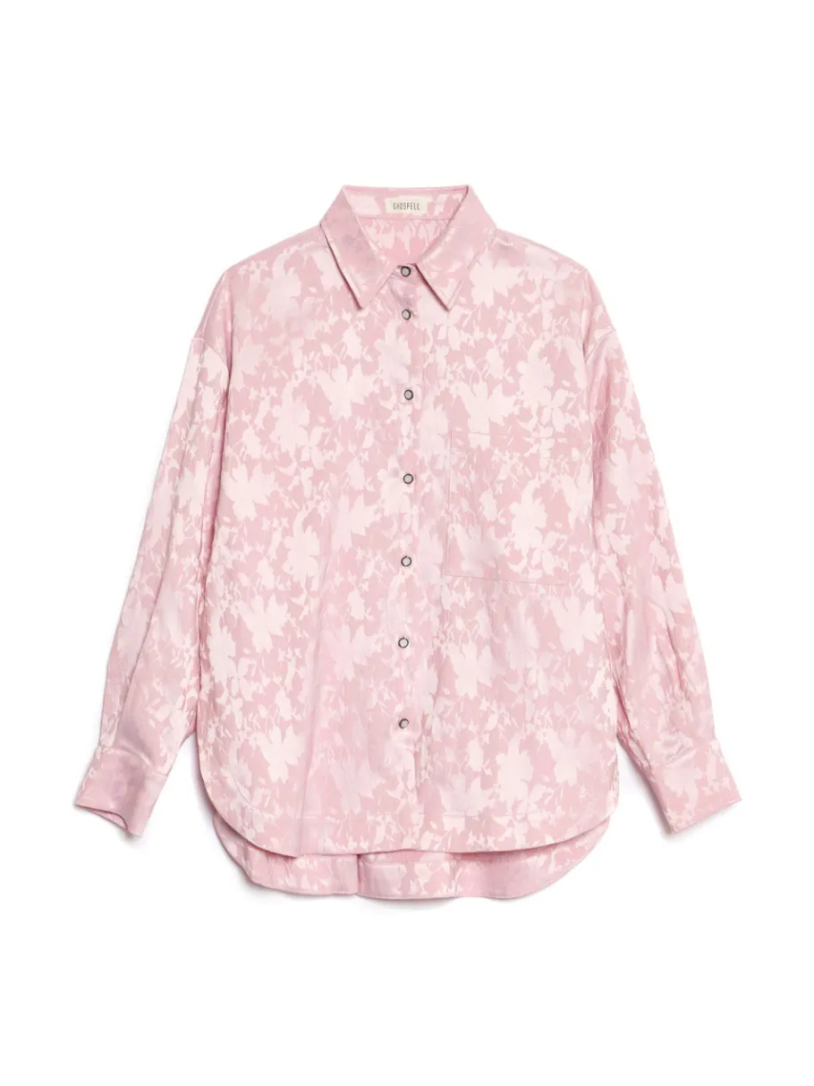Sister Jane Ghospell Mariam Jacquard Oversized Shirt | Women Tops | Ghospell