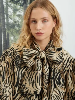 Sister Jane Ghospell Maxine Animal Bow Shirt | Women Tops | Ghospell