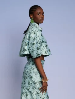 Sister Jane Ghospell Palmer Button Cropped Shirt | Ghospell | Tops