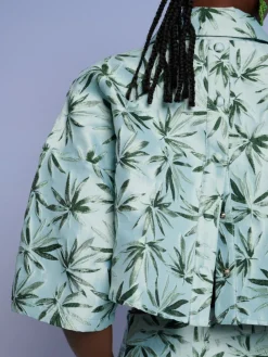 Sister Jane Ghospell Palmer Button Cropped Shirt | Ghospell | Tops