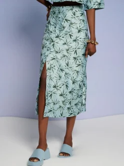 Sister Jane Ghospell Palmer Button Midi Skirt | Women Bottoms | Ghospell